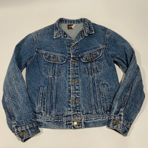 Vintage 80s Lee Riders Acid Wash Jean Jacket Women's M - Picture 1 of 6